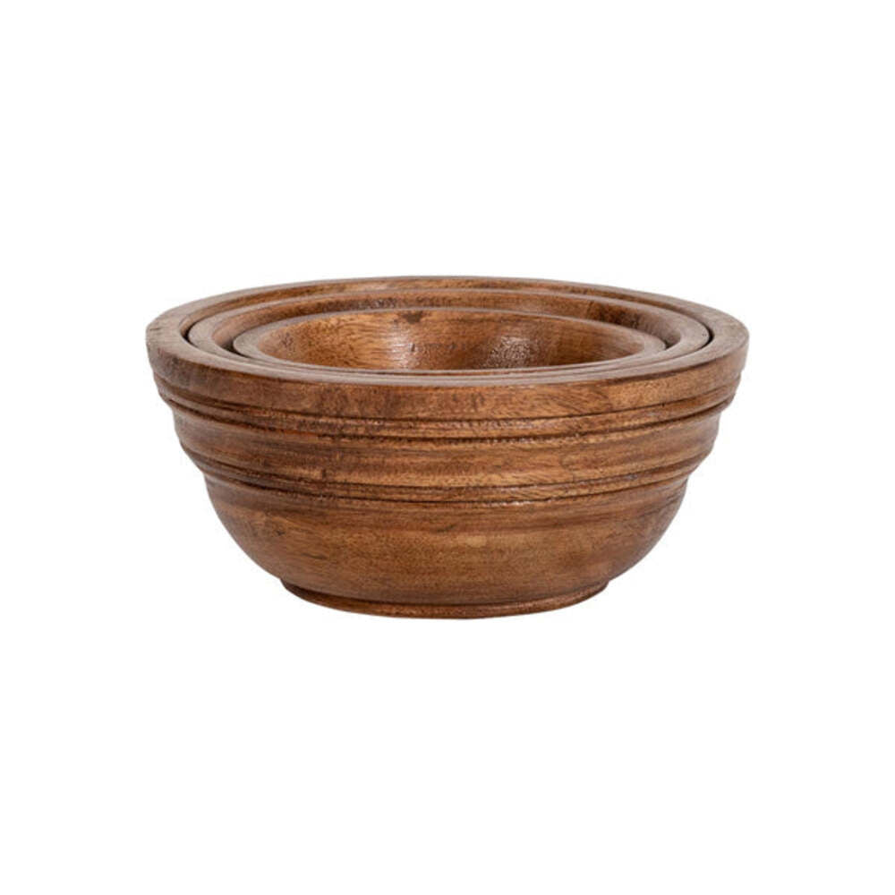 Bilbao Wood Nesting Bowl Set of 3 by Juliska