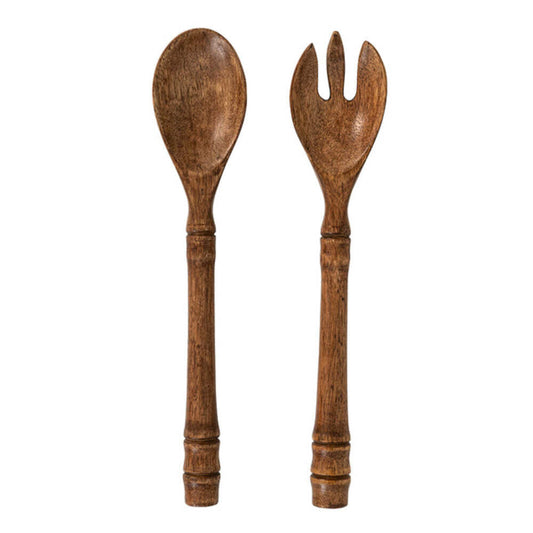 Bilbao Wood Salad Server Set of 2 by Juliska