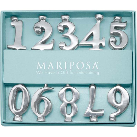 Birthday Number Candle Holder Set by Mariposa