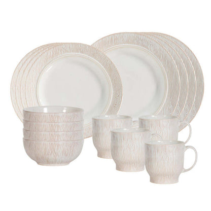 Blenheim Oak 16 Piece Place Setting - Whitewash by Juliska