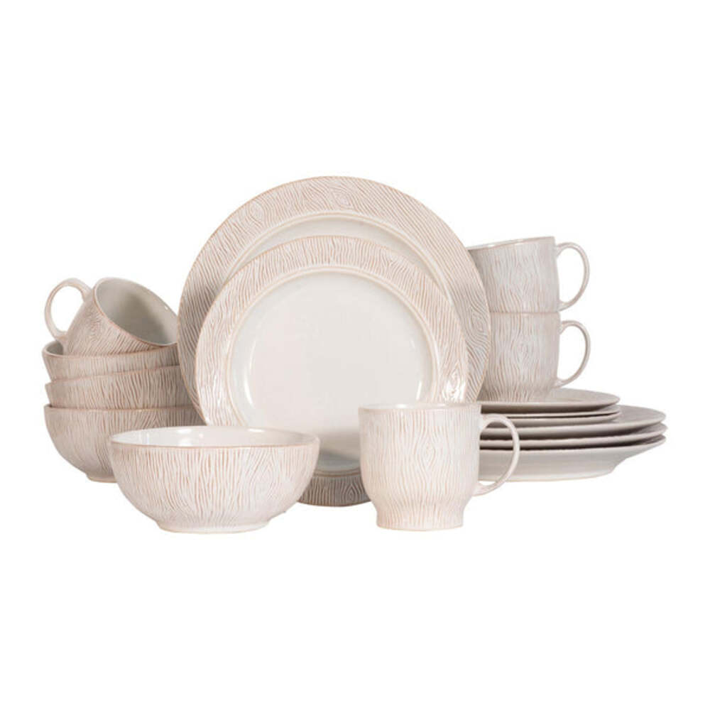 Blenheim Oak 16 Piece Place Setting - Whitewash by Juliska Additional Image-1