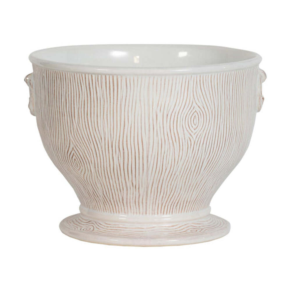 Blenheim Oak 9" Cachepot - Whitewash by Juliska