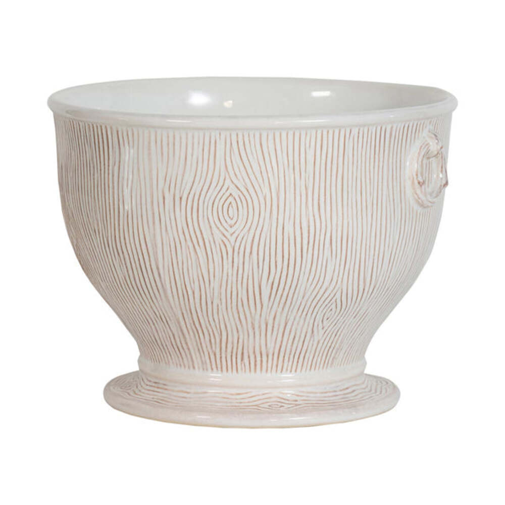 Blenheim Oak 9" Cachepot - Whitewash by Juliska Additional Image-1