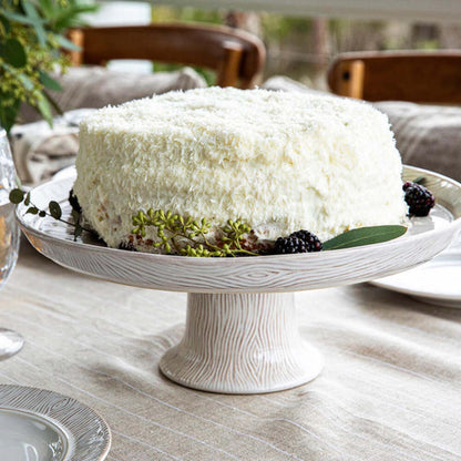 Blenheim Oak Cake Stand - Whitewash by Juliska Additional Image-2