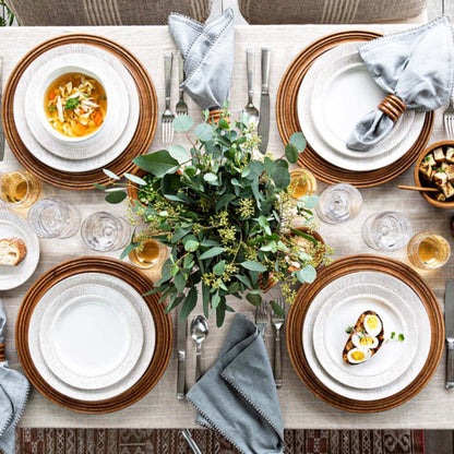 Blenheim Oak Dessert/Salad Plate - Whitewash by Juliska Additional Image-4