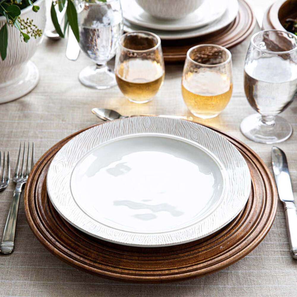 Blenheim Oak Dinner Plate - Whitewash by Juliska Additional Image-2