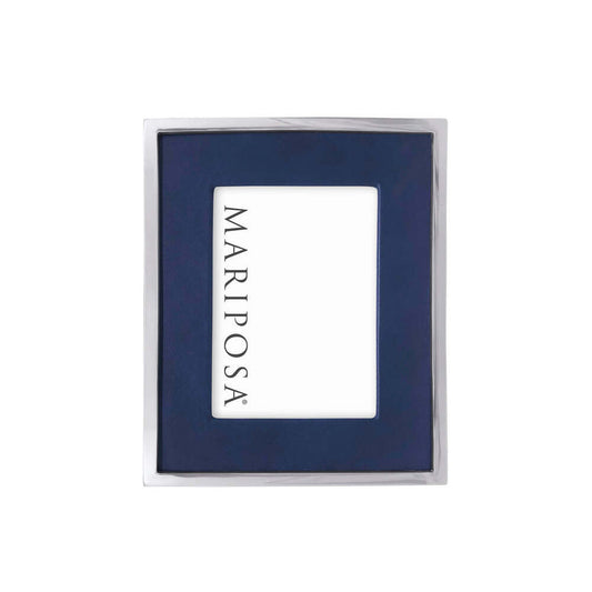 Leather With Metal Border 5X7 Frame by Mariposa