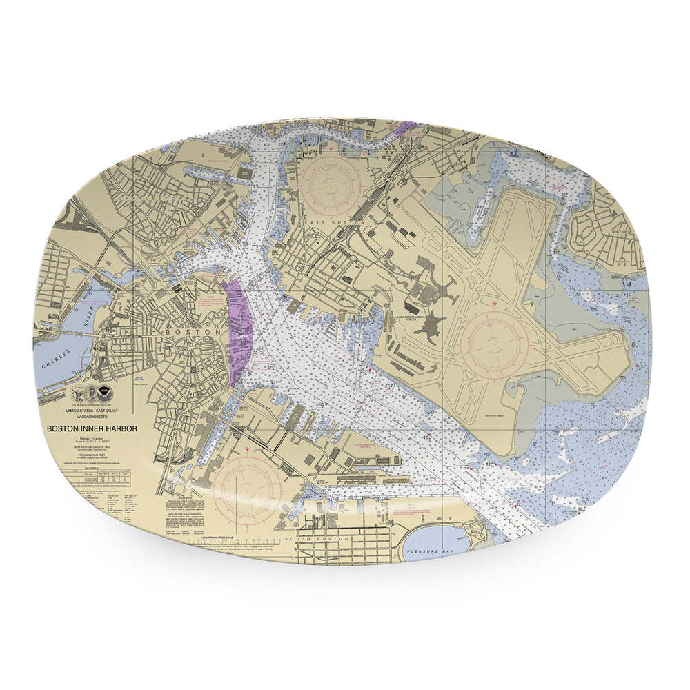 Boston Chart Platter by Mariposa