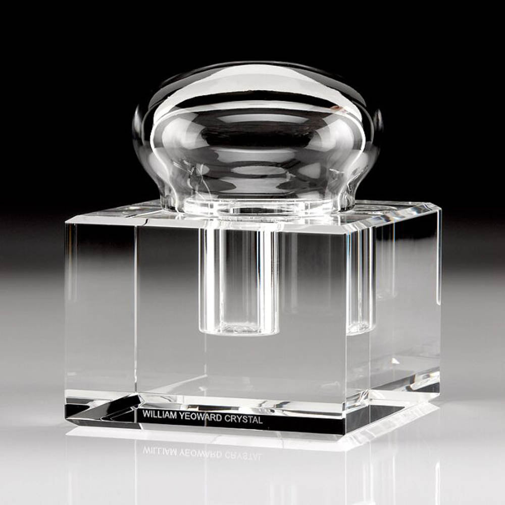 Boxed Glass Inkwell by William Yeoward Additional Image - 1