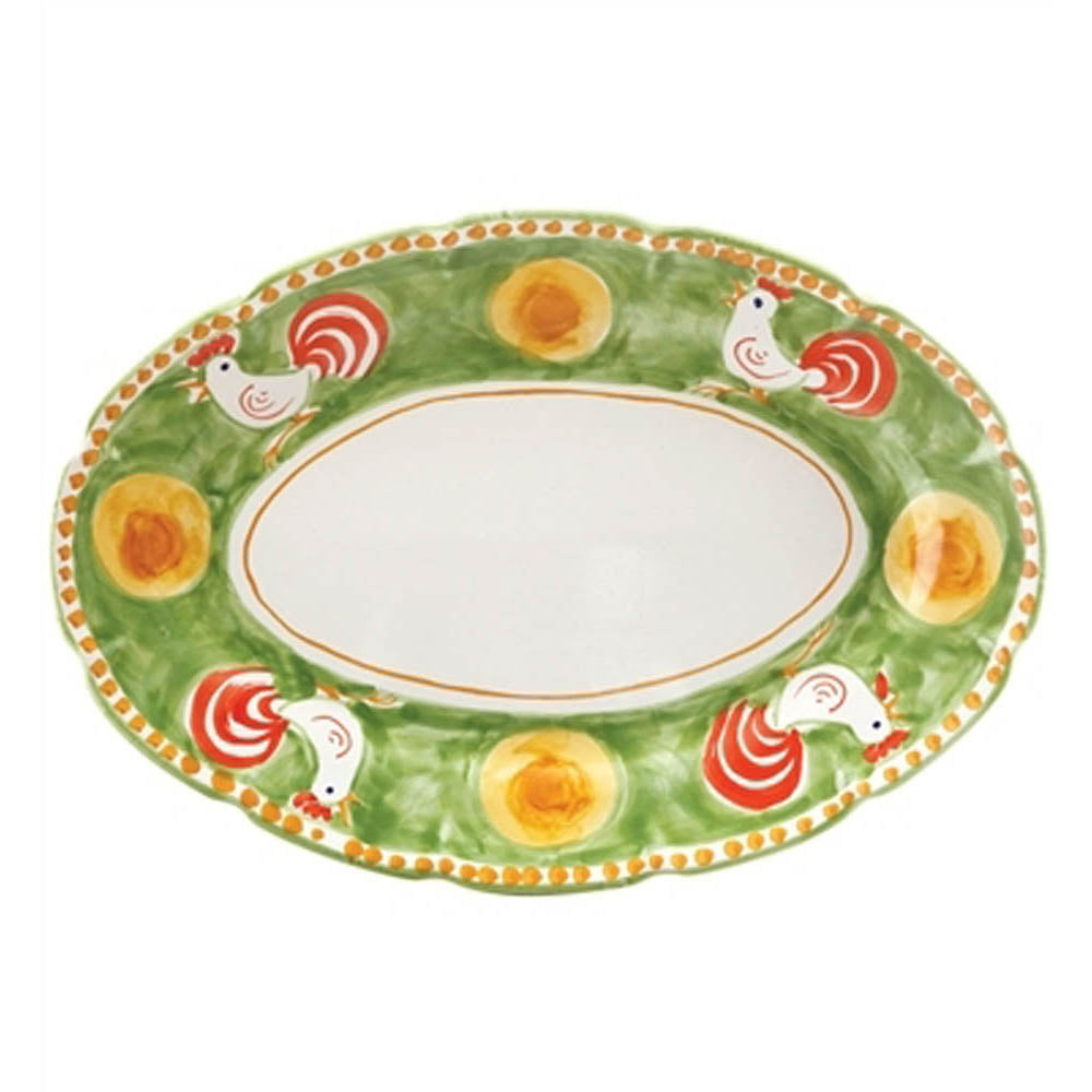 Campagna Gallina Melamine Oval Platter by VIETRI