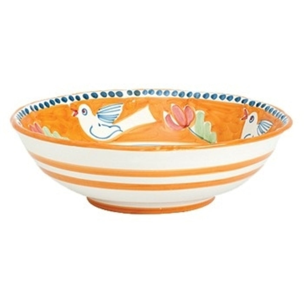 Campagna Melamine Large Serving Orange Bowl by VIETRI