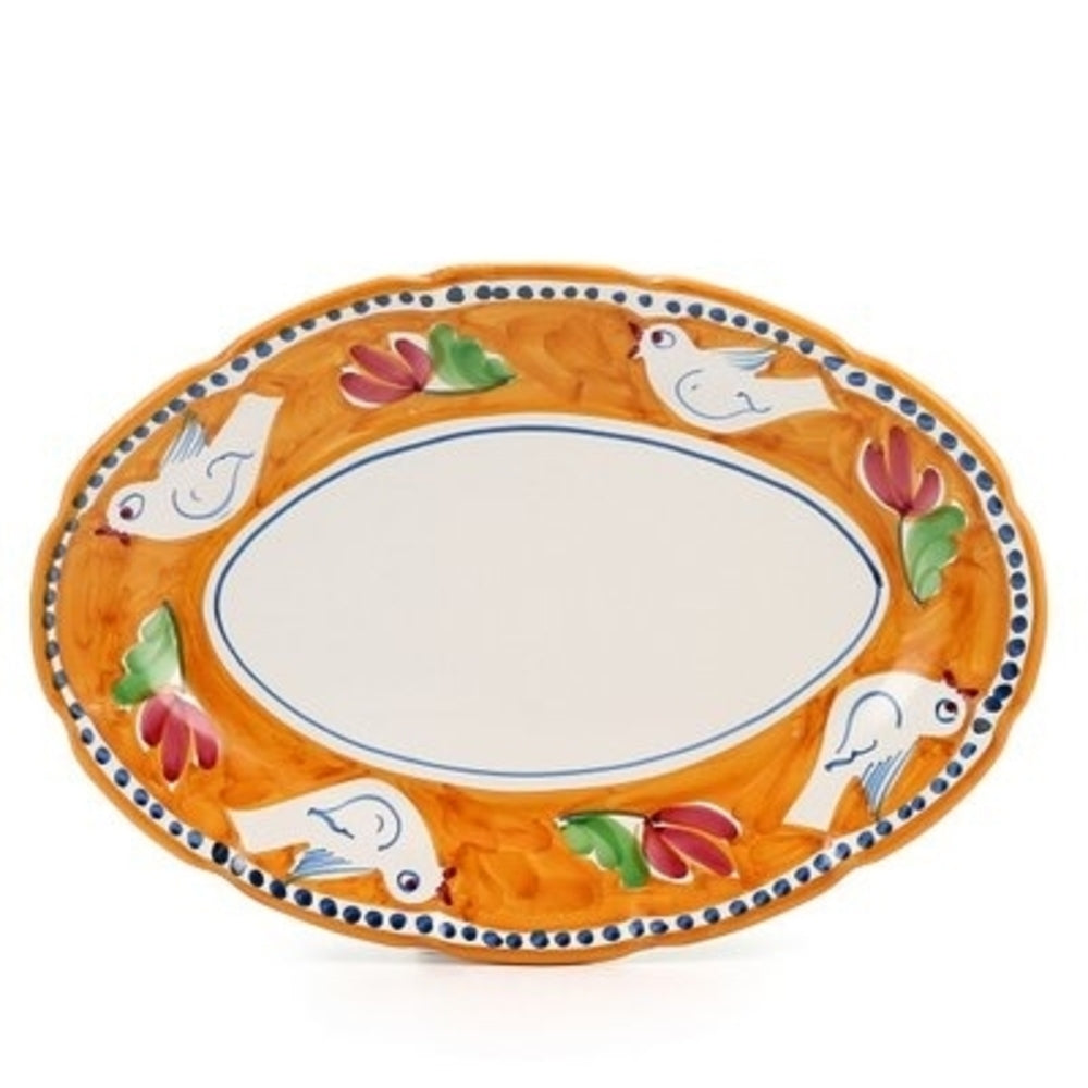 Campagna Melamine Oval Platter Orange by VIETRI