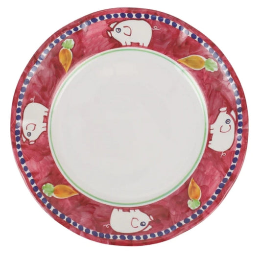 Campagna Melamine Red Dinner Plate by VIETRI