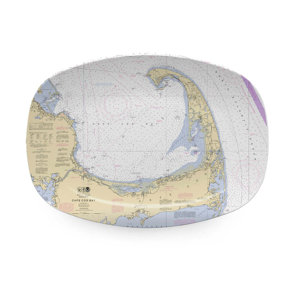Cod Chart Cape Cod Chart Platter by Mariposa – Sallie Home