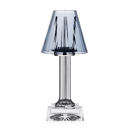 Carmen Candle Lamp Ocean Blue (12"/30.50cm) by William Yeoward Crystal