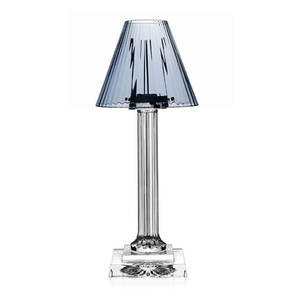 Carmen Candle Lamp Ocean Blue (16"/40.50cm) by William Yeoward Crystal