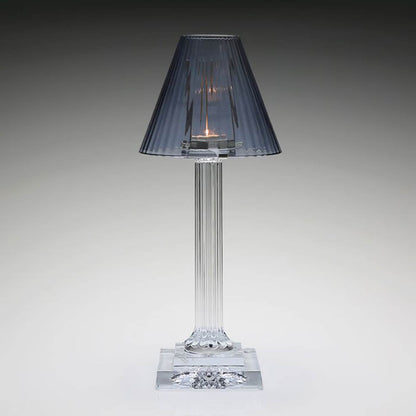Carmen Candle Lamp Ocean Blue (16"/40.50cm) by William Yeoward Crystal Additional Image - 2
