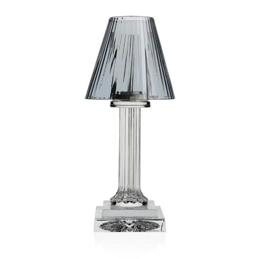 Carmen Candle Lamp Smoke (12"/30.50cm) by William Yeoward Crystal