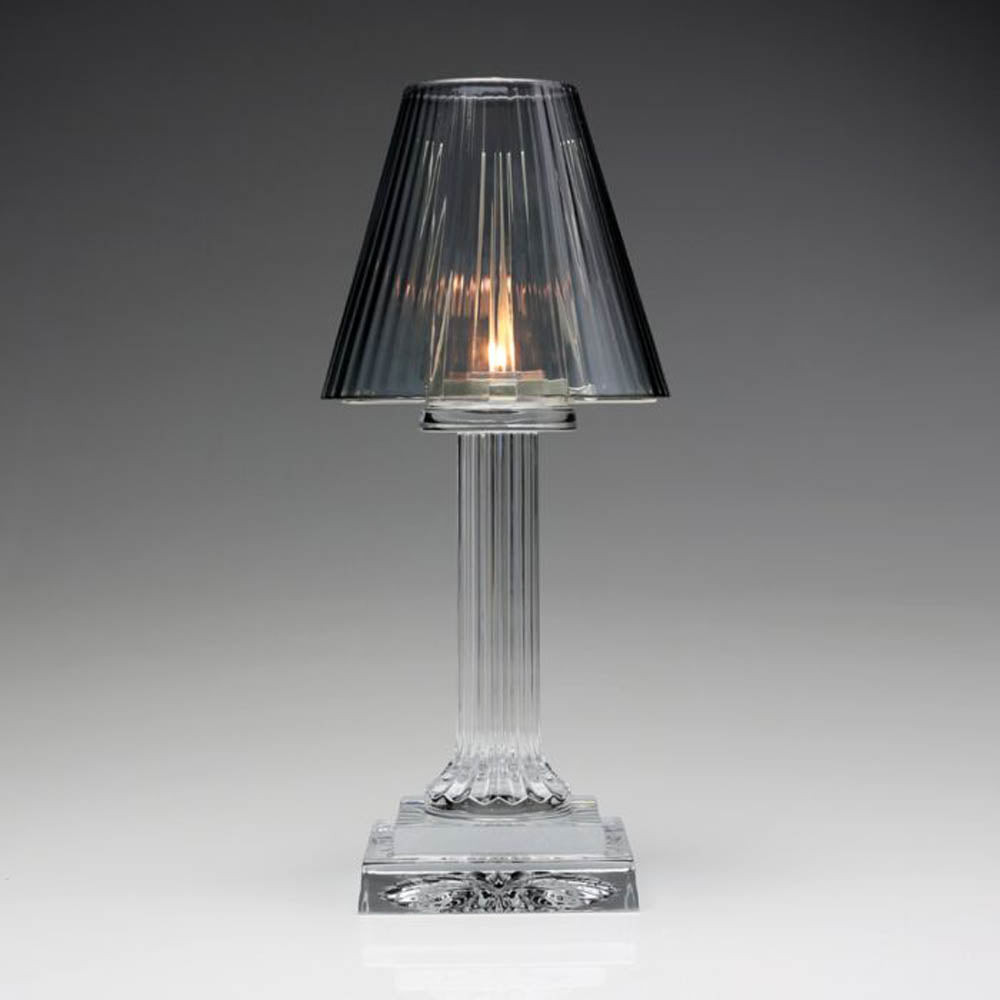 Carmen Candle Lamp Smoke (12"/30.50cm) by William Yeoward Crystal Additional Image - 1