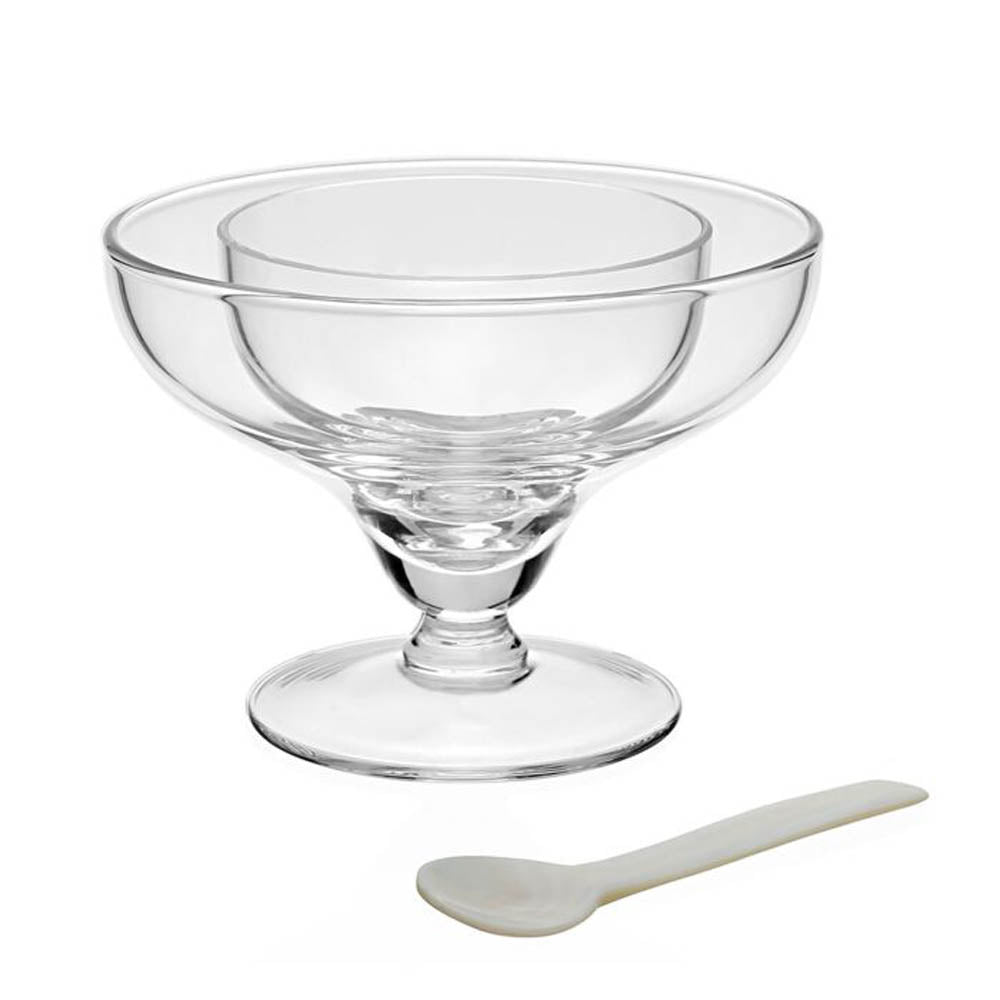 Caspia Seafood/Caviar Server with Spoon by William Yeoward Crystal