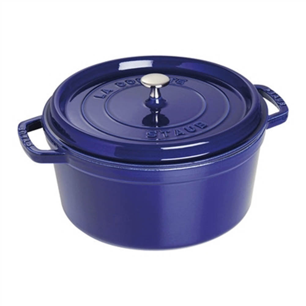 Cast Iron 5.5-qt Round Cocotte - Dark Blue by Staub