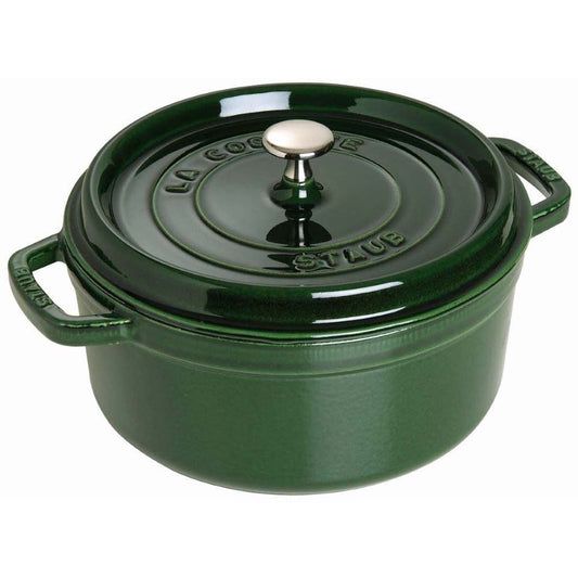 Cast Iron 7-qt Round Cocotte Basil by Staub