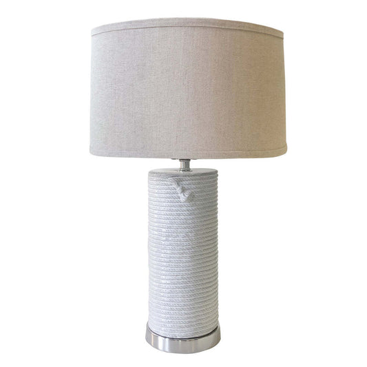 Ceramic Rope Table Lamp by Mariposa