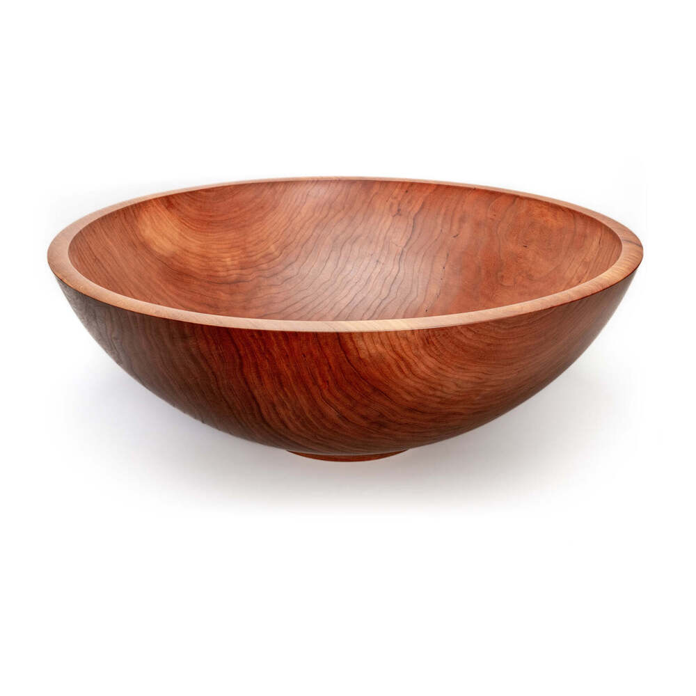 Champlain 24" Cherry Wooden Bowl by Andrew Pearce Additional Image - 1