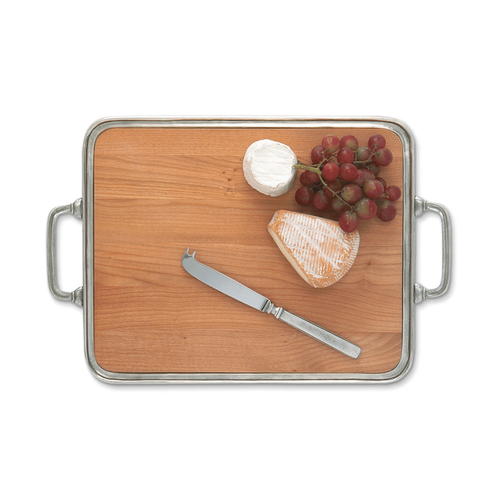 Cheese Tray with Handles - Medium by Match Pewter