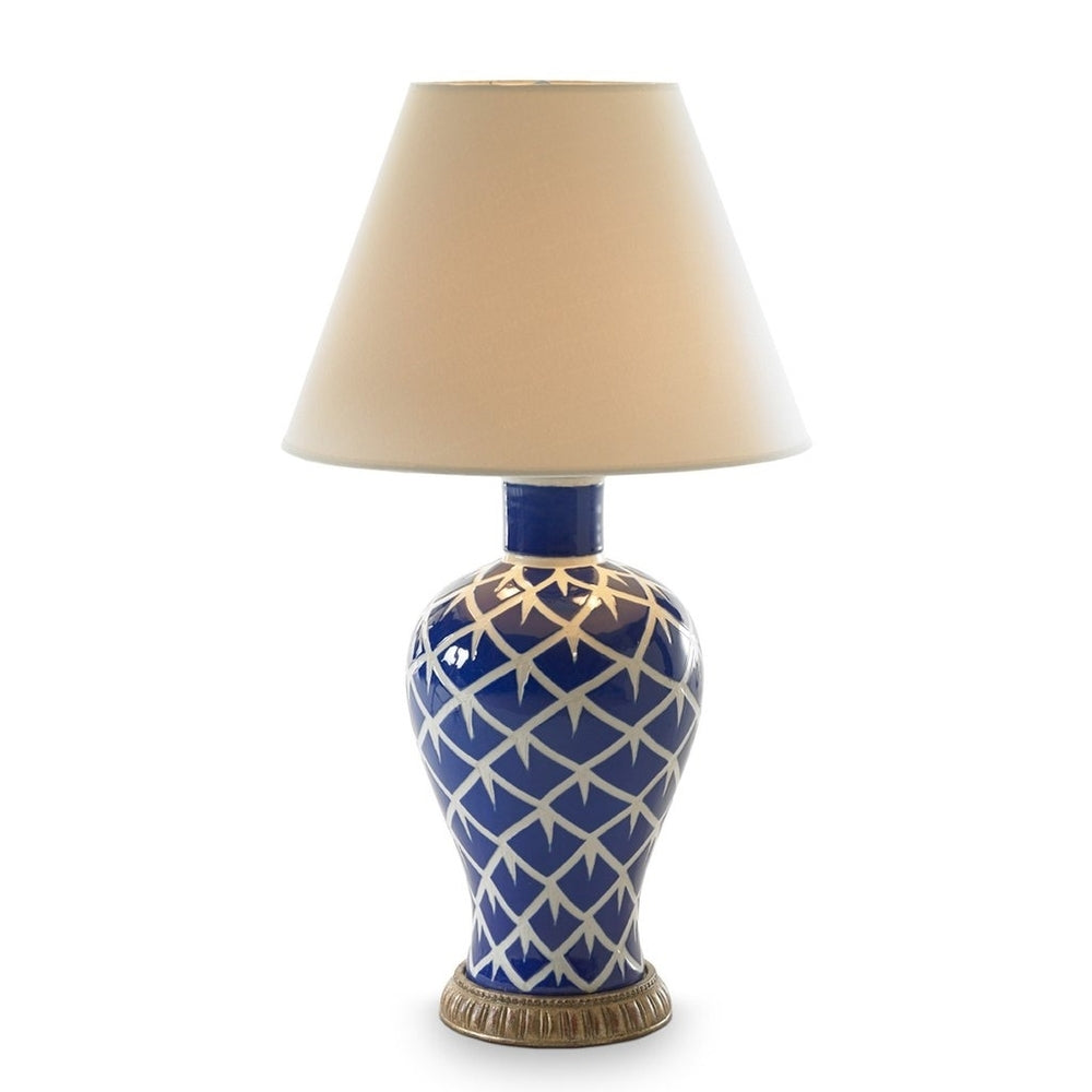 Chicken Feather Lamp (Blue) by Bunny Williams Home