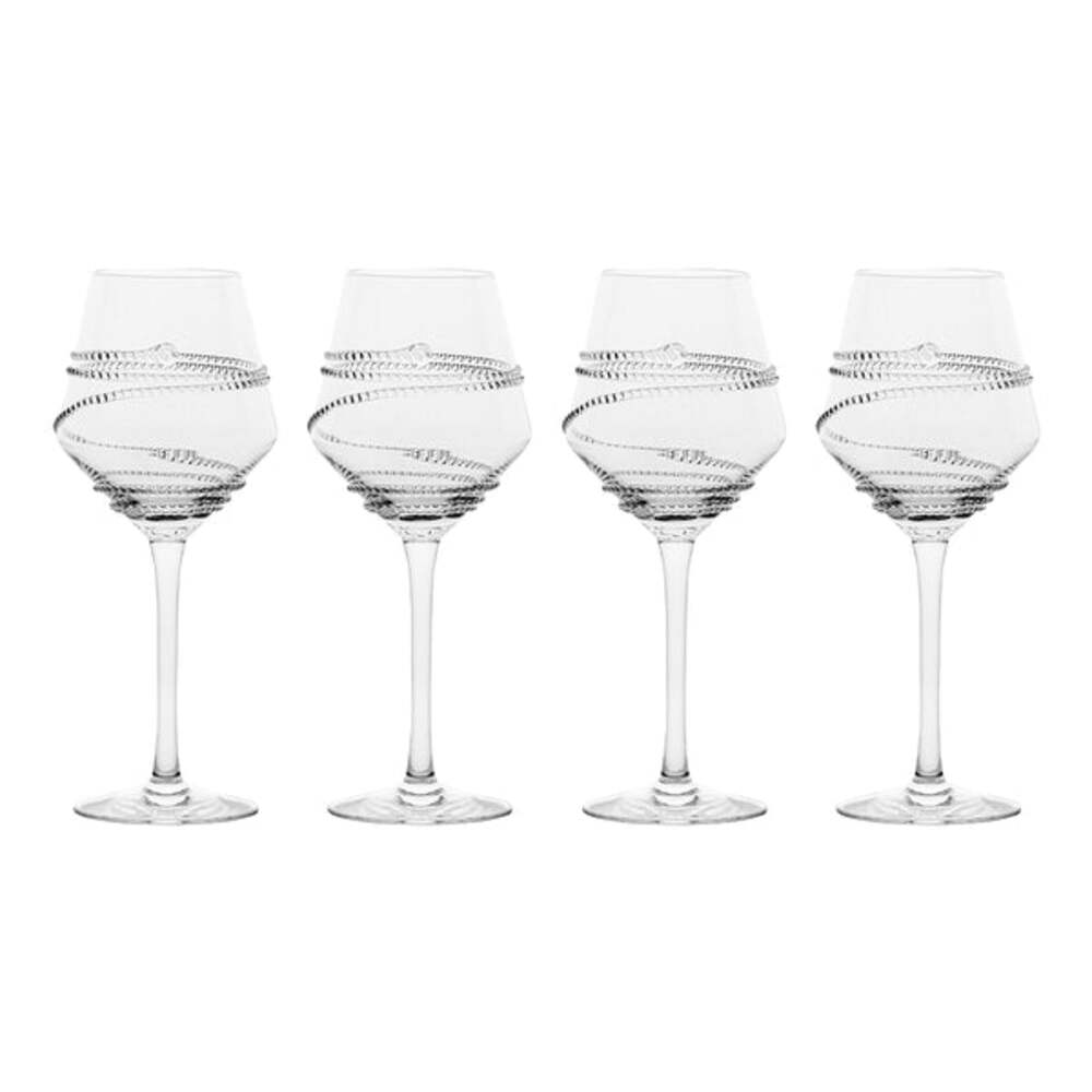 Chloe White Wine Glass - Set of 4 by Juliska