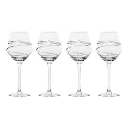 Chloe White Wine Glass - Set of 4 by Juliska