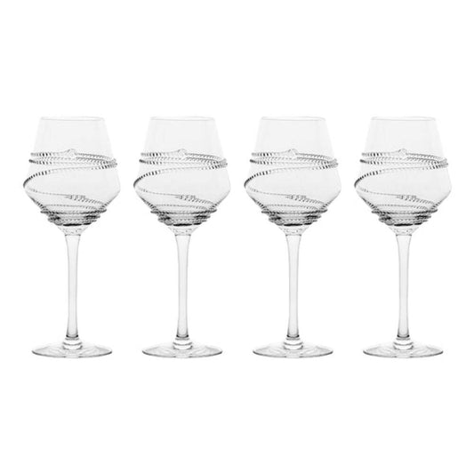 Chloe White Wine Glass - Set of 4 by Juliska