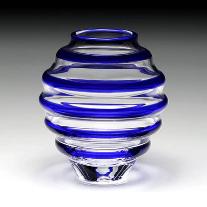 Circe Mini Vase Blue by William Yeoward Crystal Additional Image - 1