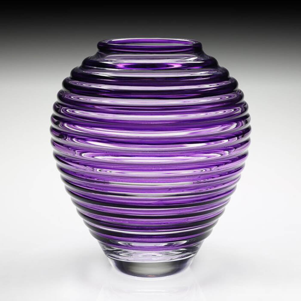 Circe Vase Amethyst (11"/28cm) by William Yeoward Crystal Additional Image - 1