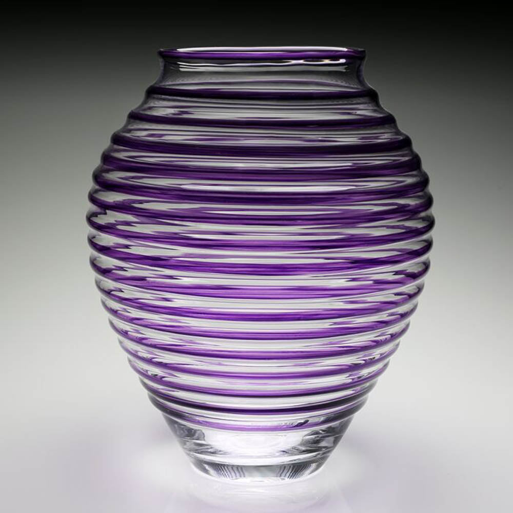 Circe Vase Amethyst (16"/40.50cm) by William Yeoward Crystal Additional Image - 1