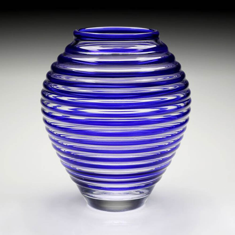 Circe Vase (Blue (11"/28cm) by William Yeoward Crystal Additional Image - 1