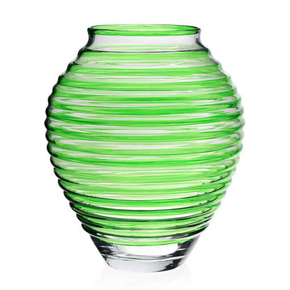 Circe Vase Green (16"/40.50cm) by William Yeoward Crystal