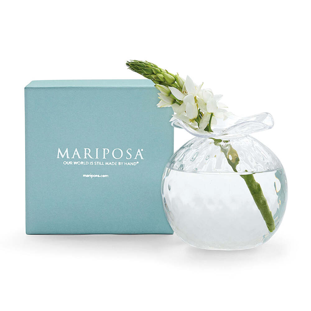 Clear Pineapple Texture Bud Vase - Thumbnail 5