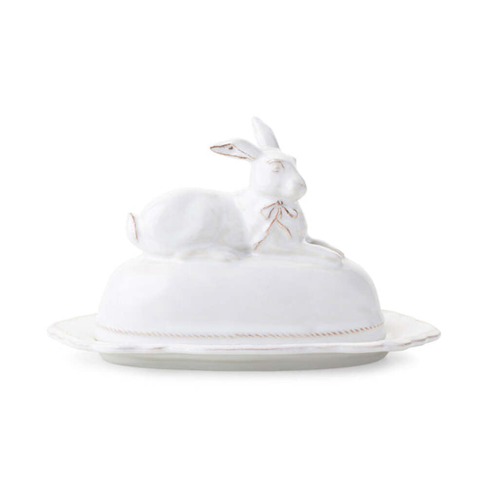 Clever Creatures Bunny Butter Dish by Juliska