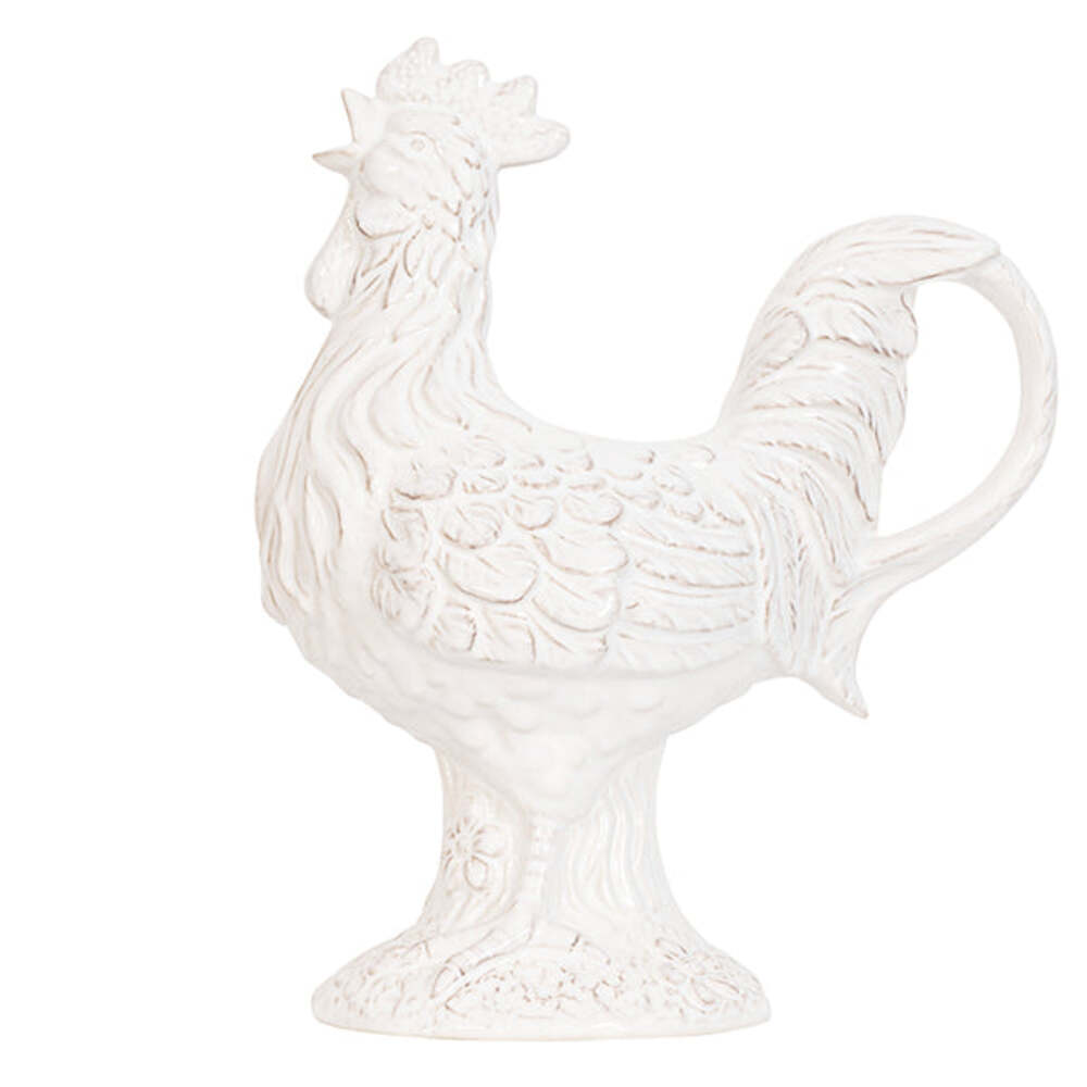 Clever Creatures Ceramic Rooster Pitcher by Juliska