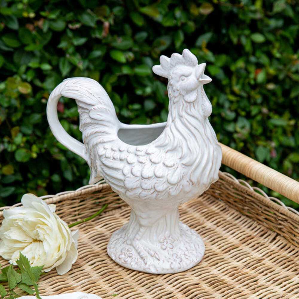 Clever Creatures Ceramic Rooster Pitcher by Juliska Additional Image-7