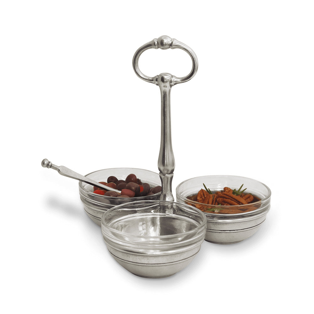 Condiment Trio by Match Pewter