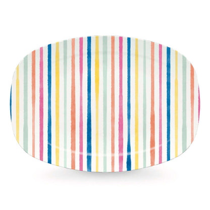 Simple Stripes Platter by Mariposa