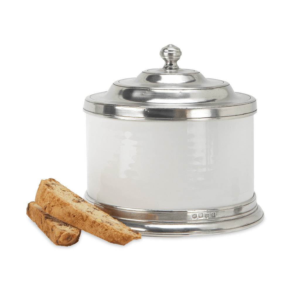 Convivio Cookie Jar by Match Pewter