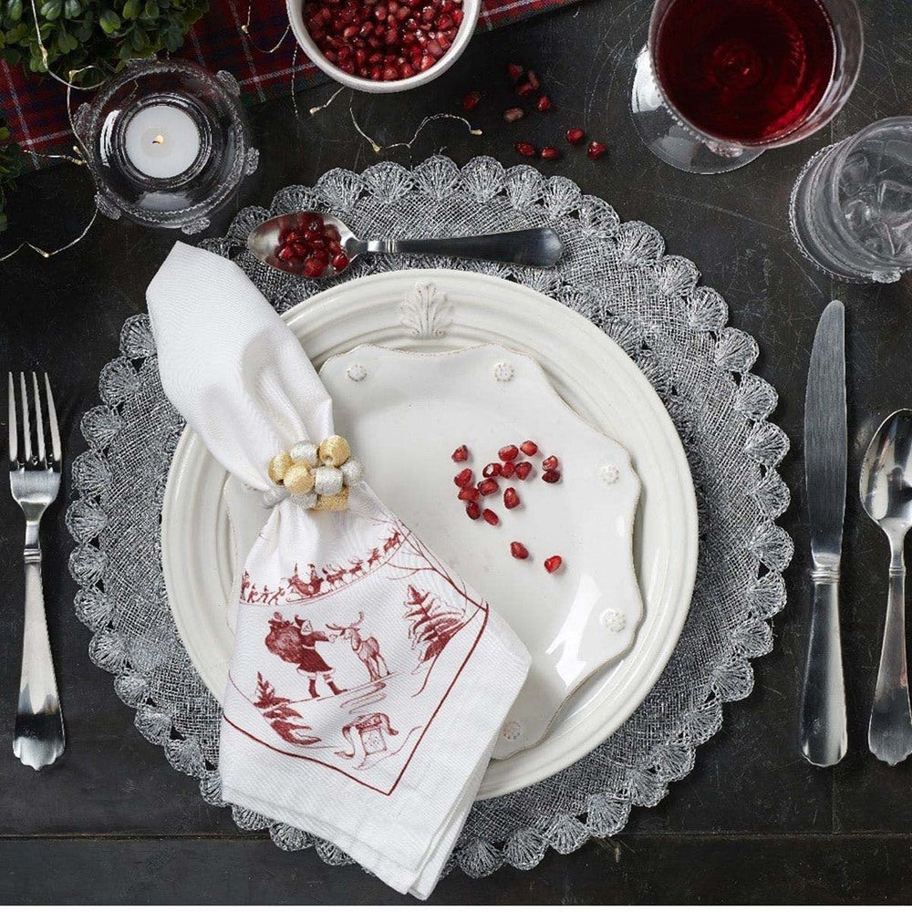 Country Estates Winter Frolic Ruby Napkin by Juliska Additional Image - 1