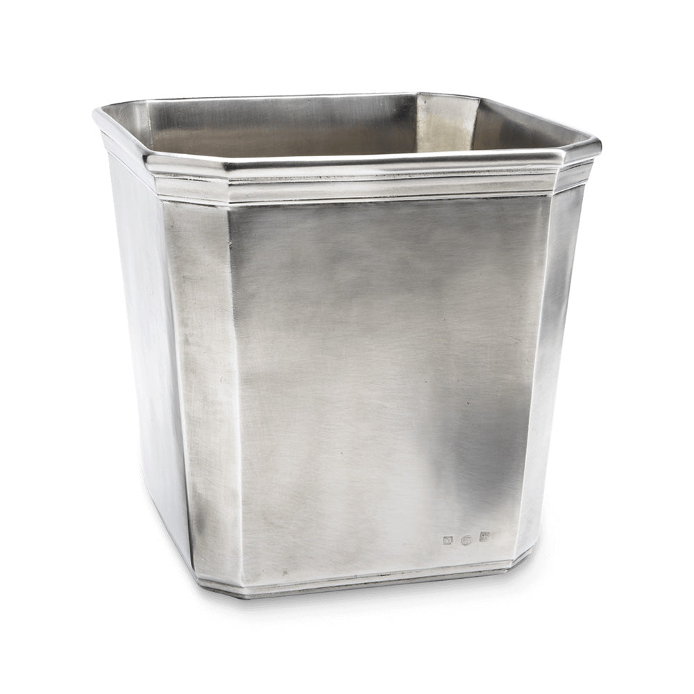 Dolomiti Waste Basket by Match Pewter