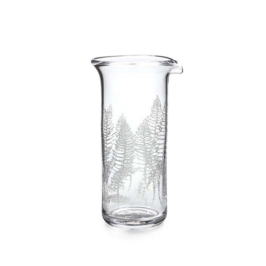 Engraved Fern Ascutney Bar Pitcher, Tall by Simon Pearce