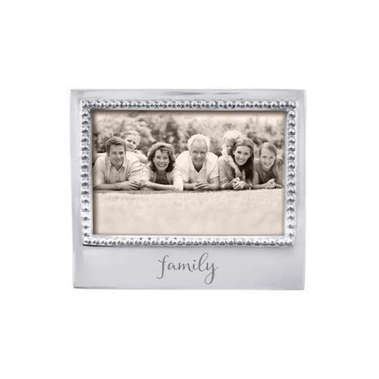 Family Beaded 4X6 Frame by Mariposa