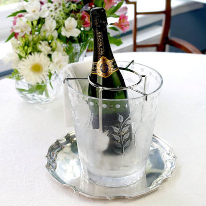 Fern Champagne Bucket with Bottle Holder by William Yeoward Crystal Additional Image - 4